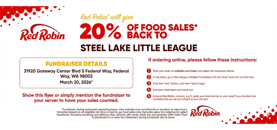 Steel Lake Day at Red Robin!